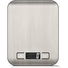VENTO STORE Dijital Mutfak Terazisi - Paslanmaz Çelik Yüzeyli Hassas Mutfak Tartısı - Dara Işlevi, LCD Ekran, 5