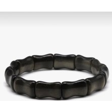 Taşmir Obsidyen Taşı Doğal Taş Roleks Bileklik 10 x 17 mm