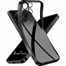 VENTO STORE Galaxy S23 ile Uyumlu Kılıf Kenarları Siyah Renkli Kamera Korumalı Dayanıklı Arka Kısmı Şeffaf Esnek