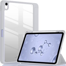 VENTO STORE iPad 11.nesil A16 11INÇ/10.NESIL 10.9inç ile Uyumlu Kılıf Grafiti Şeffaf Kalem Bölmeli Gri
