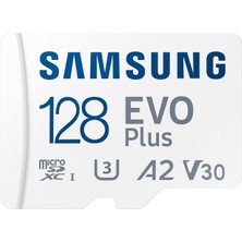 Evo Plus 128 GB Sdxc U3 Sınıf 10 A2 130MB/S Mikro Sd Bellek Kartı Adaptörlü 2021 Sürümü (MB-MC128KA/
