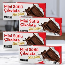 Harras Mini Bol Sütlü Çikolata 33 G x 4 Adet