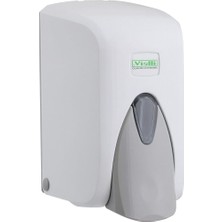 S5 Hazneli Sıvı Sabunluk - Sıvı Sabun Dispenseri - Sıvı Sabun Aparatı - 500 gr - Beyaz