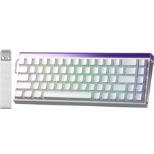 Aula Hero 68 He Manyetik Klavye Rapid Trigger Switch 8000Hz Rgb Neon Tkl Hot Swap Klavyesi Beyaz