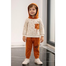 Beren Kids Hello Ayılar Desenli Bebek Alt Üst Takım