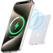 VENTO STORE Teknosepetim Kablosuz Power Bank, Manyetik Powerbank, Pd Usb-C Hızlı Şarj Batarya Paketi, iPhone 15/