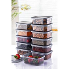 12 Adet 250ML Füme Saklama Kabı MIT1037