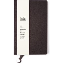 Leather & Paper LP1136 Defter, Kahverengi, Çizgili