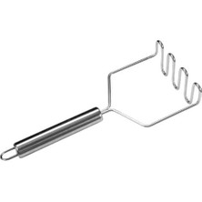 VENTO STORE Xesha Metal Saplı Paslanmaz Çelik Patates Ezici (Metal Saplı) Patates Presi, Yüksek Kaliteli Tasarım