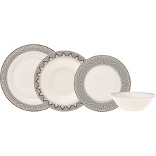 Vento Store Globe 24 Parça 6 Kişilik Porselen Yemek Takımı