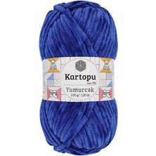 Kuzgun Ticaret Yumurcak Kadife El Örgü Ipi Gece Mavisi K524