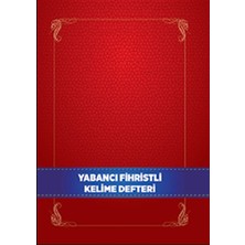 Alem Yayınları Yabancı Dil Fihristli Kelime Defteri