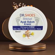 Dr.shoes Bitkisel Ayak Bakım Kremi - Ayak Koku Karşıtı Krem 50 Ml. Koruyucu 5 Etki