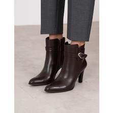 Ece'nin Butiği Blera Kahve Hakiki Deri Kadın Bot