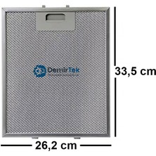 Arçelik Adt 605 I Davlumbaz Alüminyum Yağ Filtresi Yıkanabilir Uzun Ömürlü Birebir Uyum 262X335 T