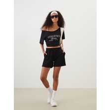 Lc Waikiki Yeni Sezon Beli Lastikli Kadın Şort