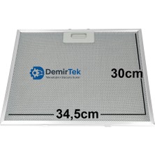 Arçelik Pdly 60 E1S Yatık Davlumbaz Alüminyum Yağ Filtresi Yıkanabilir Uzun Ömürlü Birebir Uyum 345X300