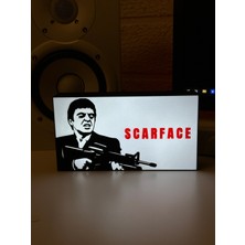 Masa Lambası - Scarface (Yaralı Yüz) Adaptörlü Dekoratif & Hediyelik Lamba