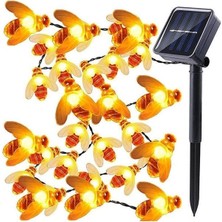 Polaxtor Güneş Enerjili Solar Arı Figürlü 12M Dekoratif LED Aydınlatma Animasyonlu Bahçe Lambası
