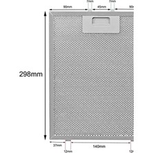 Hgnm E-Trading 08087609 Davlumbaz Filtresi 240X300 mm Alüminyum Yağ Filtresi 24X30 cm