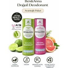 Ben&anna Doğal Deodorant 2’li Avantajlı Paket – Persian Lime & Pink Grapefruit