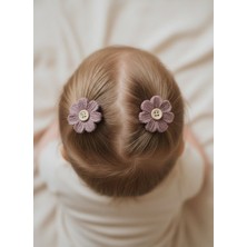 Toka Delisi Soluk Pembe Saçsız Bebek Tokası, Örme Figürlü Az Saçlı Bebek Tokası