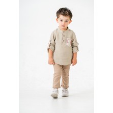 Cocosiss Dijital Cep Desenli Gömlek Erkek Çocuk 2'li Takım