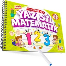 Luminoo Etkinlik Kitabı Tükenmeyen ve Yaz Sil Matematik Gelişim Kitabı Spiralli Kalem Hediyeli