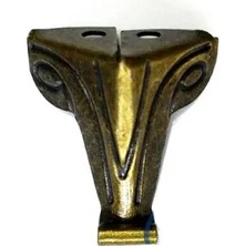 Karahanbey Sac Ahşap, Sunta Sandık Ayağı, Kutu Ayak 2,5 cm - Antik