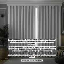 Groster Spor  Açık Gri Blackout, Işık Güneş Geçirmez Karartma Perde Güneşlik, Fon Perde Pilesiz  [enxboy]