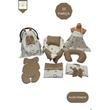 Happy Baby Dikiş Atölyesi 10’lu Babynest Puset Örtüsü Alt Açma Emzirme Yastığı Emzirme Önlüğü Ana Kucağı