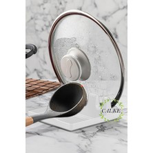 Vento Store Calke Tencere Kapak Tutucu ve Kaşıklık – Tencere Kapağı Standı Kirli Kaşıklık Kepçe Altlığı Beyaz