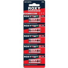 Roxy RXY-B2712 Ince 12 Volt Alkalin 27A Alarm Pil 5'li Paket