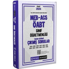 Pegem 2026 Öabt Meb-Ags Sınıf Öğretmenliği Çıkmış Sorular Çözümlü Pegem Akademi Yayınları