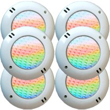 Tenda 8 Watt Smd LED Rgb 4 Kablolu Mini Sıva Üstü Havuz Lambası 6 Adet