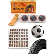 Mucit Home 48 Li Bisiklet Lastik ve Top Tamir Yama Seti Soğuk Yama
