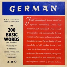 Plak İstasyonu German The 200 Basic Words 45LIK Plak