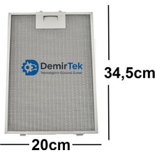 Arçelik P 14 Yeg Eğik 60 cm Davlumbaz Alüminyum Yağ Filtresi Yıkanabilir Uzun Ömürlü Birebir Uyum