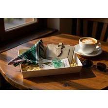 Renkli Düşler Atölyesi Kadın Cüzdan Fular Toka Hediye Seti/ Sevgililer Günü /özel Gün Krem-Yeşil