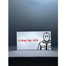 Masa Lambası - Friday The 13TH (13.cuma) Adaptörlü Dekoratif & Hediyelik Lamba