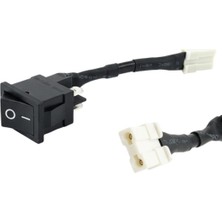 Powermaster R13-0 2 Pin Siyah Soketli Yükseltici Anahtarı - 6A 250V (19X13MM)