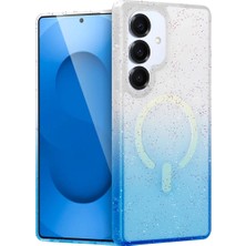 Magicool Samsung Galaxy S25 Pummel Shiny Magsafe Kapak - Mavi