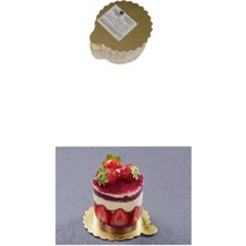 Home Dilim Yuvarlak Pasta Altlığı Mendili 100 Adet Gold 11 cm