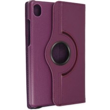 Magicool Lenovo Tab M8 Kılıf 360 Tablet Deri Kılıf - Mürdüm