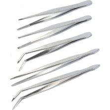 Labolist Penset 5’li Takım Set 13 - 16 cm Nikel Kaplama