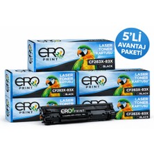 Ero Print HP 83X | HP LaserJet Pro MFP M125a Muadil Toner - 2200 Sayfa - 5'li Avantaj Paket
