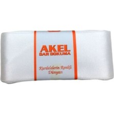 Çillor Akel-2 Adet ( 6CMX10MT )( Beyaz /kırmızı) Takı Kurdelesi