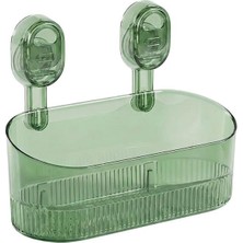 Starseven SN-29266 Vantuzlu Şeffaf Banyo Mutfak Rafı Organizer
