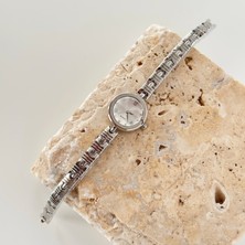 Vesce Atelier Esley Gümüş Saat Beyaz