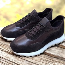 KAFKASLAR AYAKKABI Hakiki Gerçek Deri Streç Lastikli Spor Model Ortopedik Casual Erkek Ayakkabı